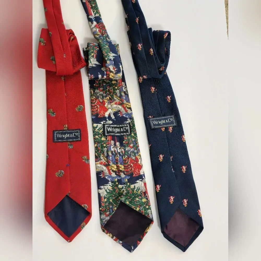 Vintage Men's Christmas Tie Bundle